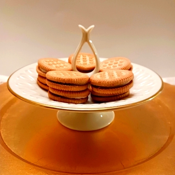 Vintage Lenox Compote Dish Trimmed in 24k Gold - Rare Find - Picture 2 of 5